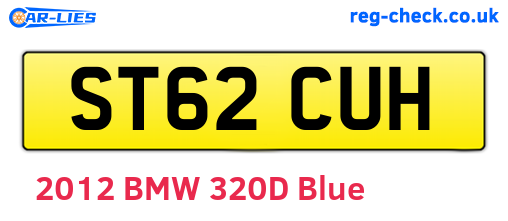 ST62CUH are the vehicle registration plates.