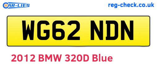 WG62NDN are the vehicle registration plates.