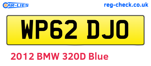 WP62DJO are the vehicle registration plates.