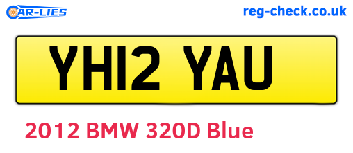 YH12YAU are the vehicle registration plates.