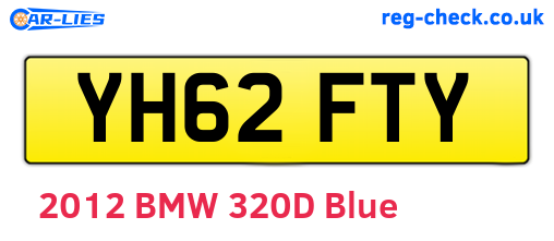 YH62FTY are the vehicle registration plates.