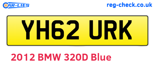 YH62URK are the vehicle registration plates.