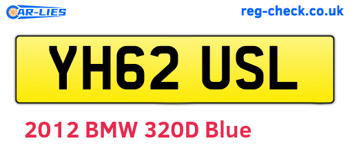 YH62USL are the vehicle registration plates.