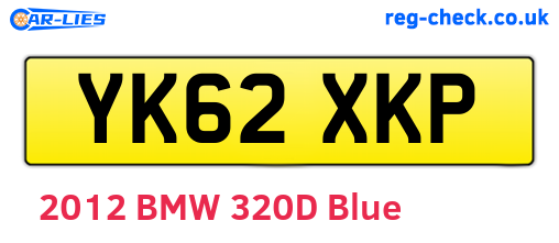 YK62XKP are the vehicle registration plates.