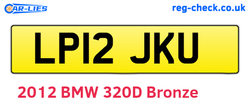LP12JKU are the vehicle registration plates.