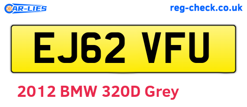 EJ62VFU are the vehicle registration plates.