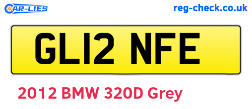 GL12NFE are the vehicle registration plates.