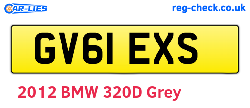 GV61EXS are the vehicle registration plates.