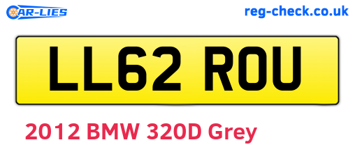LL62ROU are the vehicle registration plates.