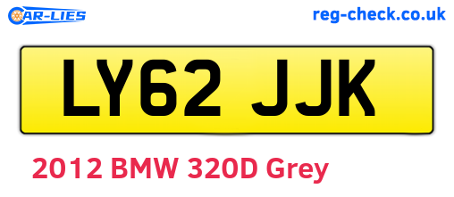 LY62JJK are the vehicle registration plates.