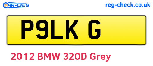 P9LKG are the vehicle registration plates.