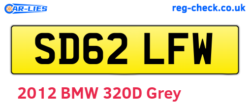 SD62LFW are the vehicle registration plates.