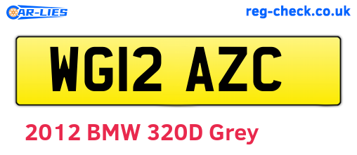 WG12AZC are the vehicle registration plates.