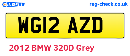 WG12AZD are the vehicle registration plates.