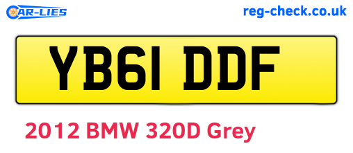 YB61DDF are the vehicle registration plates.