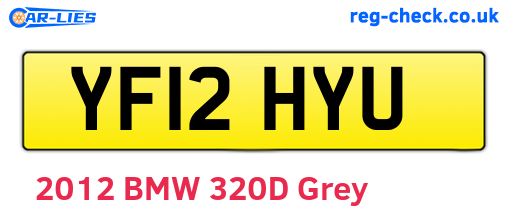 YF12HYU are the vehicle registration plates.