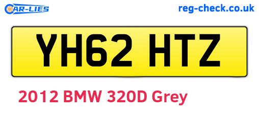 YH62HTZ are the vehicle registration plates.