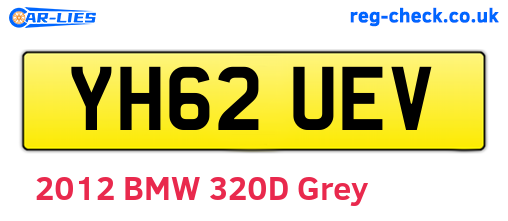 YH62UEV are the vehicle registration plates.