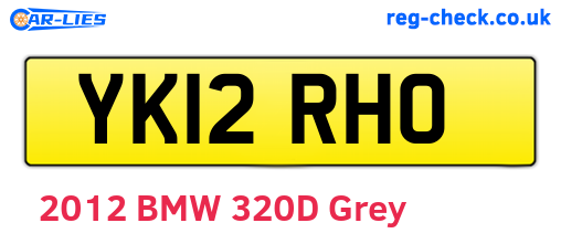 YK12RHO are the vehicle registration plates.