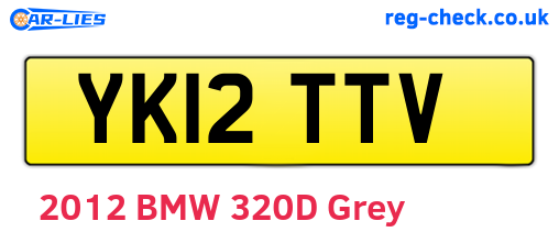 YK12TTV are the vehicle registration plates.