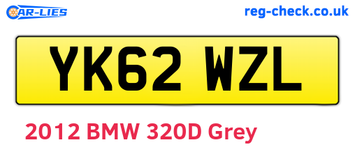 YK62WZL are the vehicle registration plates.