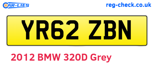 YR62ZBN are the vehicle registration plates.