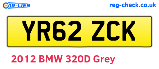 YR62ZCK are the vehicle registration plates.