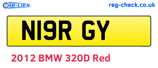 N19RGY are the vehicle registration plates.
