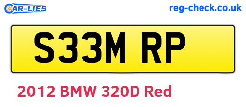 S33MRP are the vehicle registration plates.