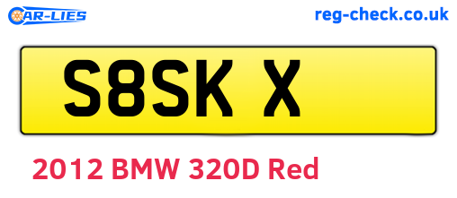 S8SKX are the vehicle registration plates.