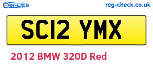 SC12YMX are the vehicle registration plates.