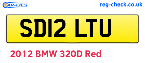 SD12LTU are the vehicle registration plates.