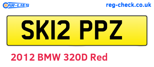 SK12PPZ are the vehicle registration plates.