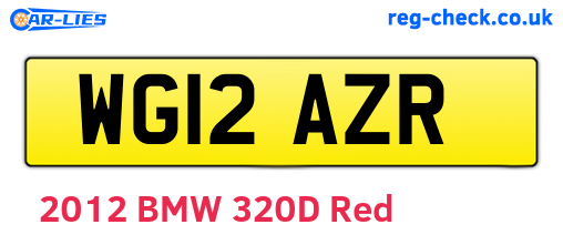 WG12AZR are the vehicle registration plates.