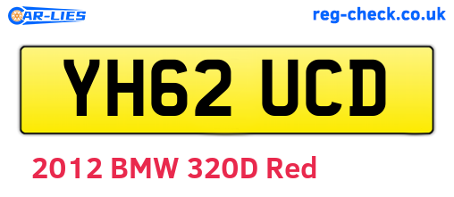 YH62UCD are the vehicle registration plates.
