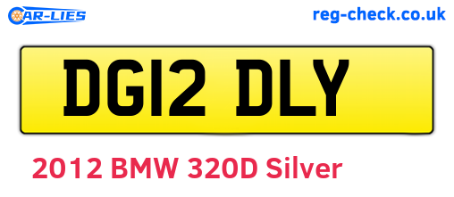 DG12DLY are the vehicle registration plates.