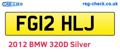 FG12HLJ are the vehicle registration plates.