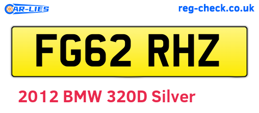 FG62RHZ are the vehicle registration plates.