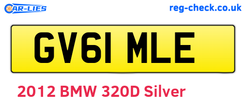 GV61MLE are the vehicle registration plates.