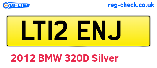 LT12ENJ are the vehicle registration plates.