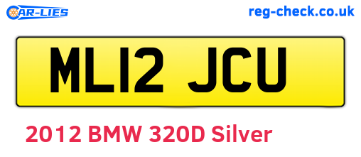 ML12JCU are the vehicle registration plates.