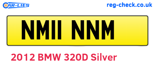 NM11NNM are the vehicle registration plates.