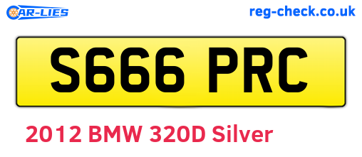 S666PRC are the vehicle registration plates.