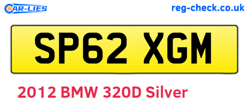 SP62XGM are the vehicle registration plates.