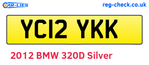 YC12YKK are the vehicle registration plates.