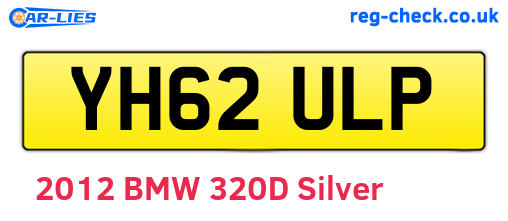 YH62ULP are the vehicle registration plates.