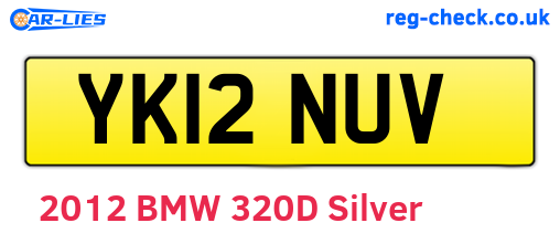 YK12NUV are the vehicle registration plates.