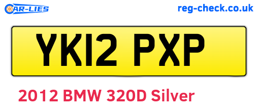 YK12PXP are the vehicle registration plates.