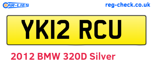 YK12RCU are the vehicle registration plates.