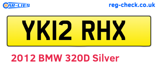 YK12RHX are the vehicle registration plates.